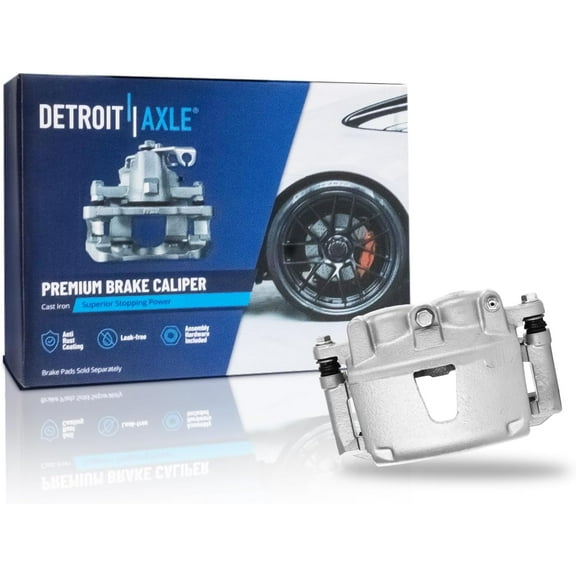 Detroit Axle - Front Right Disc Brake Caliper w/Bracket Replacement for 2006 2007 2008 2009 2010 Jeep Commander, 05-10 Grand Cherokee