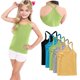 thumbnail image 1 of Odeerbi Camisetas de Las Niñas de 5 Paquetes Camisetas de Algodón Y Espalda Camisetas Bajas Sin Mangas Básicas Suaves, 1-13 Años, 1 of 9
