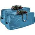 thumbnail image 1 of Hearth & Harbor Christmas Tree Storage Bag – Waterproof Christmas Tree Storage Box – Waterproof Christmas Tree Bag With Reinforced Handles & Dual Zipper – PE Plastic – 7.5 ft. – Pack of 2, 1 of 7