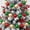 Multicolor-A, variant on LKXOTTK Christmas Ball Garland 7.5 ft, 32 Pack 5cm Metallic Shatterproof Ornament String for Tree Mantel Window Decor