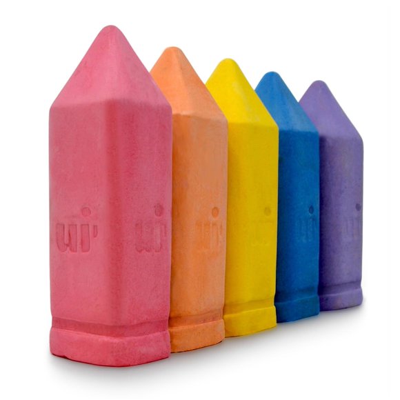 Juego de 5 unidades Sidewalk Chalk Urban Infant, no tóxico, lavable, tamaño Jumbo