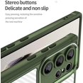 thumbnail image 6 of Case for Galaxy S24 Ultra,Full-Body Rugged Carbon Fibre Protective Clear Back Hybrid Magnetic Wireless Charge Shockproof Protector Phone Case for Samsung Galaxy S24 Ultra 5G,6.8 inch 2024 (Green), 6 of 18