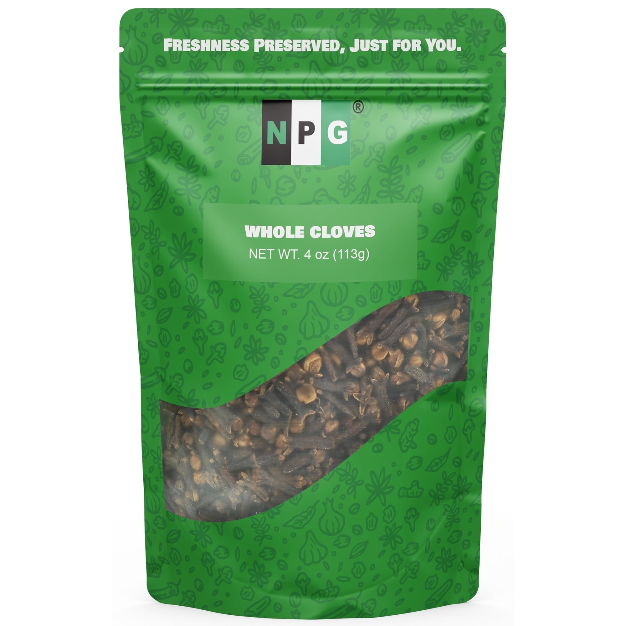 NPG Premium Whole Cloves Buds 4 Ounces, Cloves for Tea, Potpourri, Baking, Pomander balls, Meats, and Pumpkin Spices, Gluten Free Non GMO