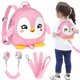 thumbnail image 1 of Mochila con arnés para niños pequeños Accmor Cute Penguin con antipérdida, 1 of 7