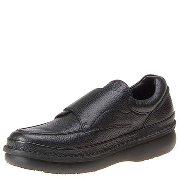 Propet Men's M5015 Scandia Strap Slip-On,Black Grain,10 X (US Men's 10 3E)