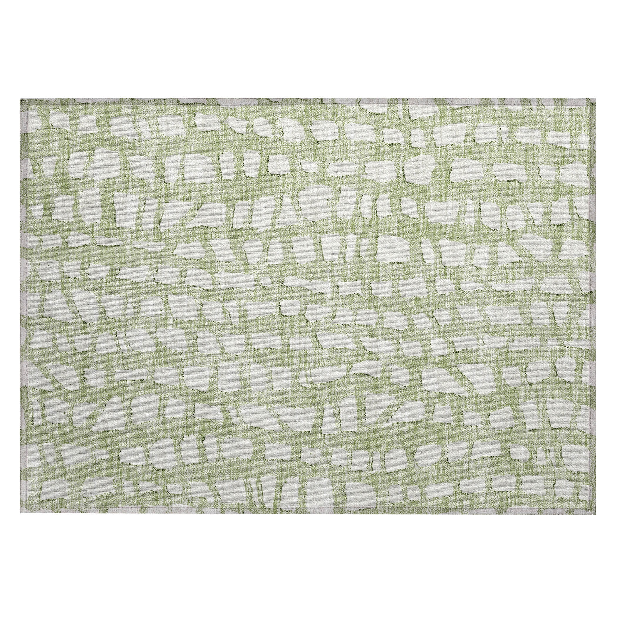 Addison Rugs Chantille Indoor/Outdoor Transitional Squares Aloe Washable Rectangle Rug, 1'8" x 2'6"