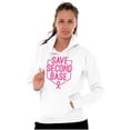 thumbnail image 3 of Breast Cancer Awareness Save Second Hoodie Sweatshirt Women Brisco Brands X, 3 of 6
