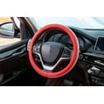thumbnail image 5 of Funda para volante de coche, antideslizante, absorbente del sudor y con luces intermitentes, color rojo., 5 of 5