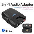 thumbnail image 4 of sweethay Adaptador digital a analógico DC 5V TV Compatible con Bluetooth 5.0 Adaptador de audio óptico ABS Salida RCA de 3,5 mm Altavoz para auriculares Cables de audio/vídeo, 4 of 8