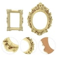 thumbnail image 3 of 12pcs Vintage Resin Picture Frame Antique Photo Oval And Rectangle Frame Jewelry Display Frame Photo Frame For Diy Art Projects And Home Decor, 3 of 7