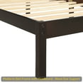 thumbnail image 5 of Platform Bed Frame with Headboard, Wood Slat Support, No Box Spring Needed, Queen,Espresso, 5 of 9