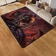 thumbnail image 3 of Alfombra del juego World of Warcraft para sala de estar, alfombra para acampar, alfombra de picnic Stranger Things, alfombra antideslizante para deportes electrónicos, alfombra de yoga, regalo para fa, 3 of 5
