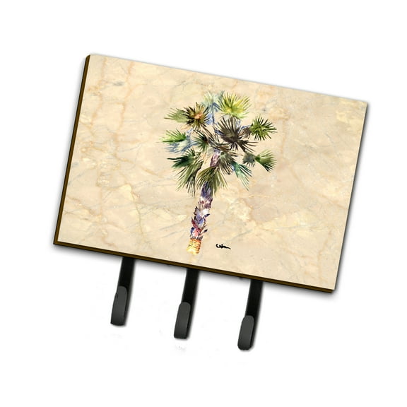Carolines Treasures 8481TH68 Palm Tree Leash or Key Holder Triple Hook multicolor