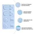 thumbnail image 5 of ifundom Silicone Pendant Mold for Epoxy Resin Jewelry Making Craft Supplies and Flexible Mold, 5 of 8