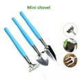 thumbnail image 5 of 3-Piece Mini Garden Tools Set - Small Stainless Steel Hand Tools with Wood Handle for Indoor Plants, Potted Flowers, Transplanting - Includes Shovel, Rake & Wide Shovel - Compact 5.91" Gardening Kit, 5 of 7
