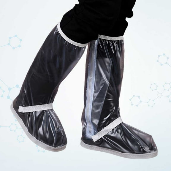 Raindrops Waterproof Rain Boots 1 Pair for Women White PVC Material for Hiking and Walking