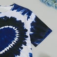thumbnail image 5 of Women's Casual Tie Dye Heart Graphic T Shirt Short Sleeve Crewneck Tee Tops, 5 of 7