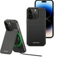 thumbnail image 1 of Suitable with  15 Pro/Max/Ultra 3-in-1 Magnetic Case   Compatible with MagSafe Wallet and Phone Stand  Leather Privacy Flap  Magnetic Phone Wallet Holder for  15 Series  Black, 1 of 8