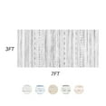 thumbnail image 4 of VUNATE 3'x7' Runner Rugs for Hallway Machine Washable Runner Boho Moroccan Area Rug Runner Soft Neutral Geometric Bohemian Carpet Distressed Rugs for Bedroom Bedside Laundry Kitchen Nonslip Rug Black, 4 of 6