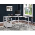 thumbnail image 3 of OSP Home Furnishings Contempo L-shaped Desk in White Oak Finish, 3 of 10