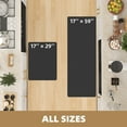 thumbnail image 2 of OEAKAY Kitchen Rug, Cushioned Anti Fatigue Kitchen Mat Set 2 Pieces, 17.5"x30"+17.5"x60", Black, 2 of 8