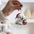 thumbnail image 3 of Fiudx Adorno Navideño de Perro Acrílico, Realista, para Árbol Festivo, Duradero, Fácil de Instalar, Ideal para Las Fiestas, Disponible En Varias Razas., 3 of 3