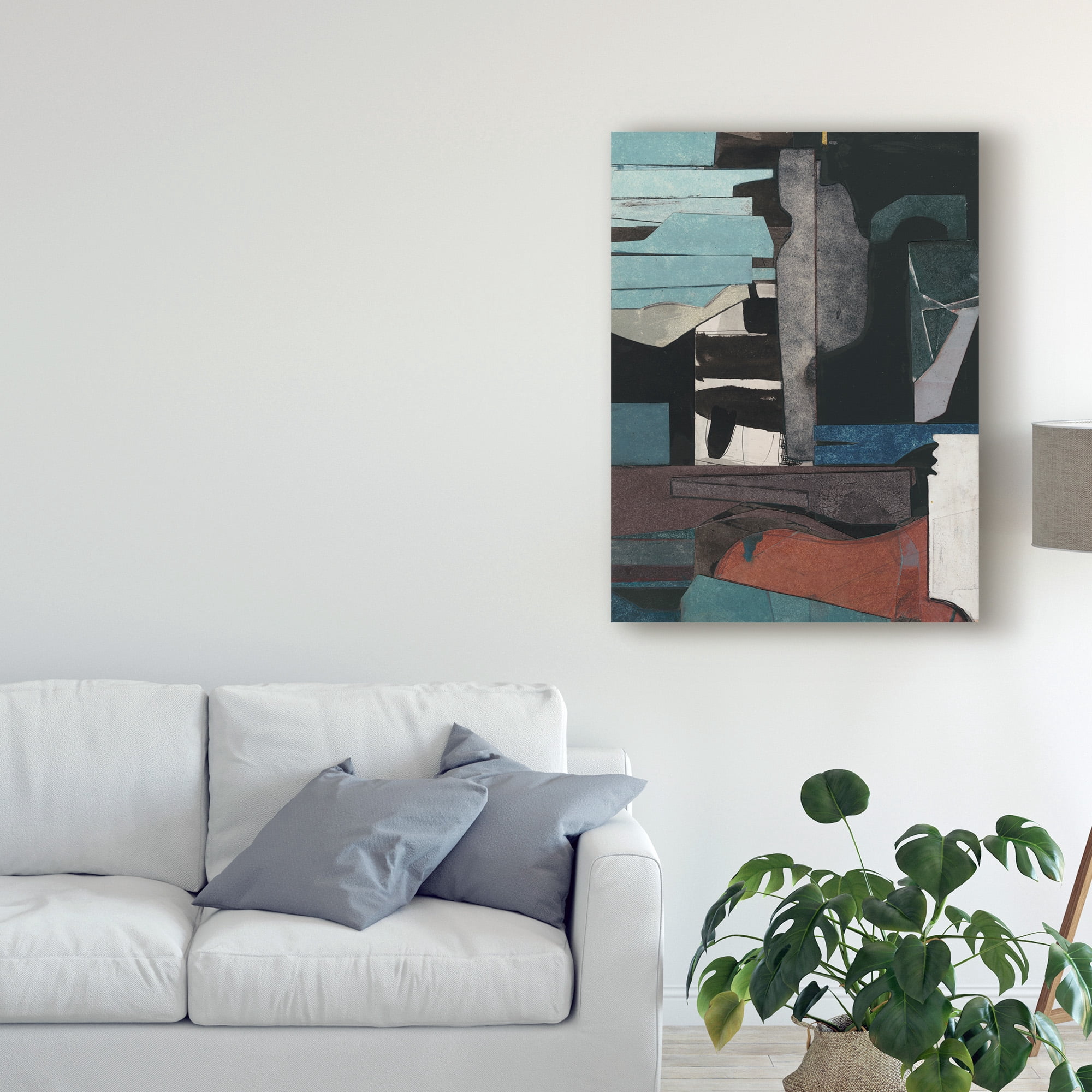 Trademark Fine Art 'Mid Century Collage III' Canvas Art by Rob Delamater