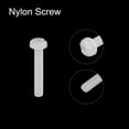thumbnail image 4 of Unique Bargains Nylon Machine Screws, M2x12mm Slotted Pan Head Fasteners Bolts, White 50Pack, 4 of 4
