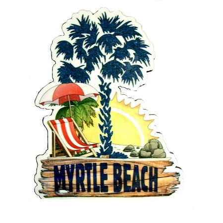 Myrtle Beach South Carolina with Palm Tree Fridge