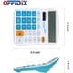 thumbnail image 3 of Calculadora OFIDIX oficina, solar y batería, LCD 12 dígitos, pantalla azul, 3 of 3