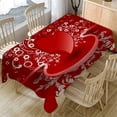 thumbnail image 1 of Up to 65% Off SMihono Valentine's Day Table Cloth Rectangular Tea Table Cover Dining Home Decor, 1 of 5
