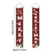thumbnail image 3 of Cortina de puerta de pareado navideño - Cubierta de puerta de poliéster en pack de 2 con agujeros colgantes, decoración navideña roja y verde de 30x180 cm para festividades y fiestas de primavera, 3 of 6