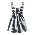 thumbnail image 5 of Halloween pour Femmes Robe Tunique Évasée Imprimée Sans Manches pour Invité de Mariage Fête, 5 of 5