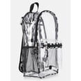 thumbnail image 3 of Wonder Nation Kids' Clear 17" Adaptive Backpack, Optic Checks, 3 of 5