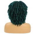 thumbnail image 4 of Perruques Courtes Dreadlocks pour Homme Noir Femme Afro Bob Twist Cheveux Perruque Tressée Perruque Synthétique Naturelle avec Filet à Cheveux Respirant Bonnet Ajustable, 4 of 7