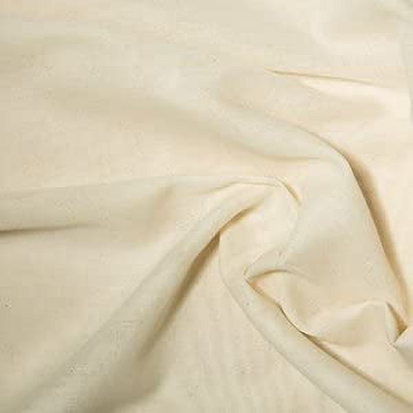 Natural Cotton Muslin Fabric, 63 Wide