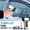 thumbnail image 4 of Ventilador Turbo de 300.000 RPM, de Alta Potencia, con Motor Sin Escobillas y Velocidad Variable, Herramienta de Limpieza con Soplador de Polvo, Color Plateado., 4 of 5