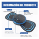 thumbnail image 5 of 3 Pz Masajeadores Eléctrico 6 Pz Parches Con Control Remoto Belug, negro lineas  azules, 5 of 5
