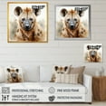 thumbnail image 4 of Designart "Portrait of an African Brown Hyena" Animals Framed Wall Art Decor - Modern Brown Other Animals Entryway Framed Wall Art Print, 4 of 6