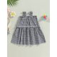 thumbnail image 4 of Bebé Niñas Plaid Vestido de Verano Princesa sin mangas A-line Vestido de fiesta para niños pequeños desgaste al aire libre Nituyy Disponible en negro y rosa, vestido casual de verano para bebé niña., 4 of 5