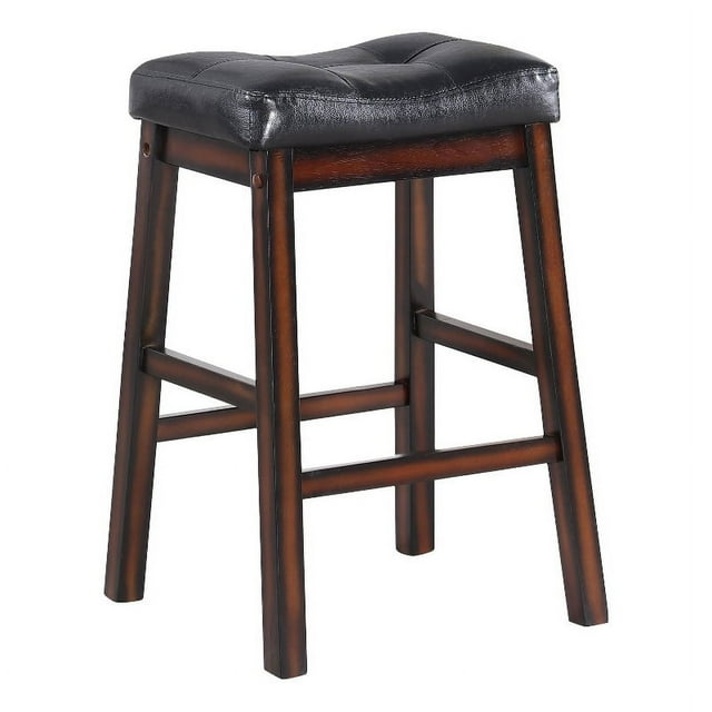 Coaster Donald Wood Counter Height Stools Cappuccino and Black