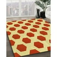 thumbnail image 3 of Ahgly Company Tapis d'Intérieur Lavable en Machine Carré Rouge Écarlate, 6 Pieds Carré, 3 of 7
