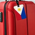 thumbnail image 5 of Philippines Country Flag Faux Leather Travel Luggage Tag, 5 of 7