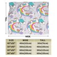 thumbnail image 3 of Kll Fleece Blanket Plush Throw Blanket Unicorn Doingyoga,Soft Fuzzy Cozy Flannel Blanket For Couch Sofa Bed.(80"X60"), 3 of 9