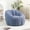 Light Blue, variant on Noble House Haylie Fluffy Faux Fur Bean Bag Chair, High Density Foam Lazy Sofa Lounge, for Living Room, Green