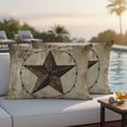 thumbnail image 4 of Vintage Farmhouse Outdoor Waterproof Pillow Covers, Rustic Western Texas Star Shabby Art Decorative Rectangle Throw Pillowcase Sofa Cushion Sham for Patio/Couch/Chair, 20"x12" 2 Pack, 4 of 8