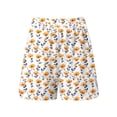 thumbnail image 4 of Hrsba Matching Set Women,Print Crew Neck Top with Elastic Waist Shorts No Drawstring No Pocket Summer Casual Set, 4 of 5