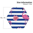 thumbnail image 3 of Kll Hexagon Drink Coasters Set Of 4,Pu Leather Absorbent Coasters Set Decorative Coffee Cup Coasters Housewarming Gift For Home Decor-Pink Flamingo, 3 of 9