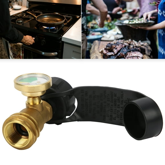 Propane Tank Gauge, Propane Tank Adapter Corrosion Resistance Propane Tank Accessory for Camping Stove for Gas Grill for RV