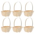 thumbnail image 4 of 6pcs mini canastas tejidas bodas pequeñas cestas de regalo de flores de boda, 4 of 5